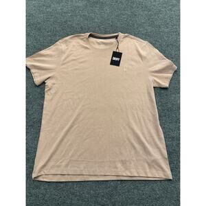 NWT Men's DKNY LC Cotton Blend Crewneck Short Sleeve T-Shirt LARGE